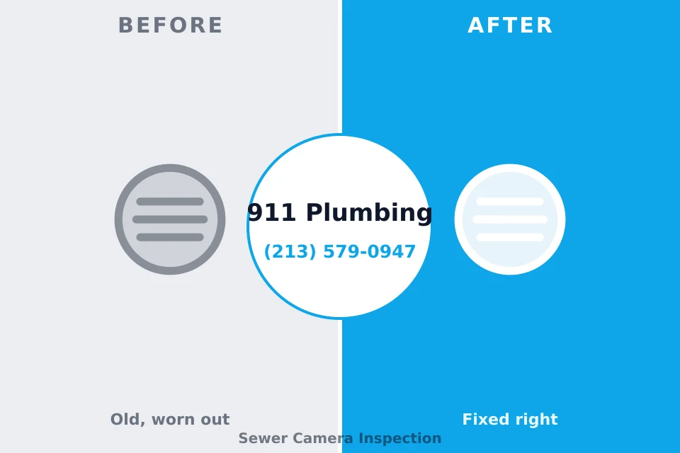 Before and after: plumbing repair London, KY